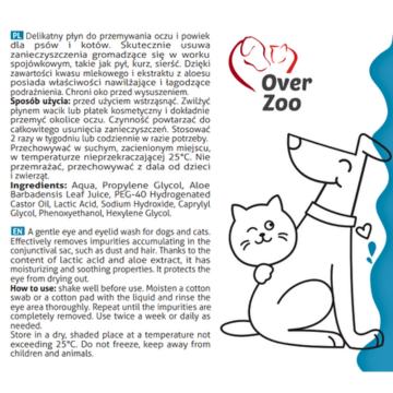 Eye and Eyelids cleaning liquid 75ml - Dung Dịch Vệ Sinh Mắt & Mí Mắt Cho Chó & Mèo