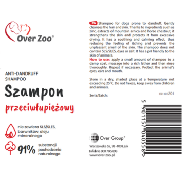 Anti-dandruff Shampoo 250ml - Sữa Tắm Trị Gàu Cho Chó