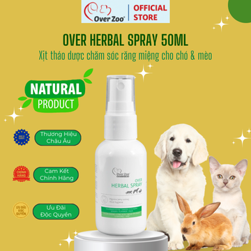 Over Herbal Spray 50ml - Răng sạch – Hơi thở thơm – Nướu khỏe mạnh